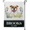 904 Custom Personalized Dog Breed Botanical Garden Flag, English Bulldog