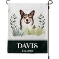 904 Custom Personalized Dog Breed Botanical Garden Flag, Corgi