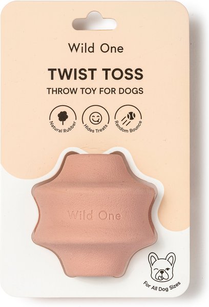 Wild One Twist Toss Treat Dispensing Dog Toy, Pink slide 1 of 8