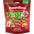 DreamBone Twist Sticks 100 Count, Rawhide-Free Chews Real Chicken Dog Treats, 100 count