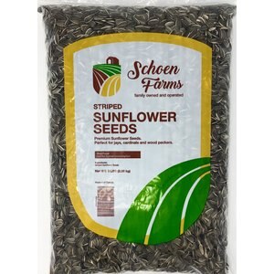 Schoen Farms Striped Sunflower Seeds Bird Food, 5-lb bag