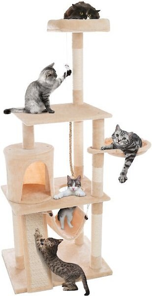Pet Adobe 4-Tier 61.5-in Cat Tree & Condo slide 1 of 7