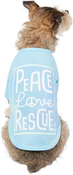 Frisco Peace Love Rescue Dog & Cat T-Shirt, Small slide 1 of 6