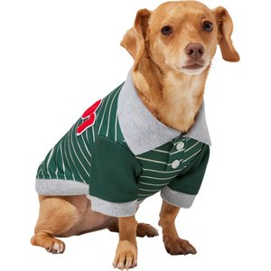Frisco Green Rugby Dog & Cat Polo Shirt, X-Large