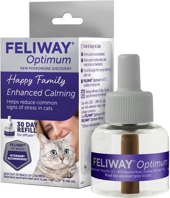 Feliway Optimum Enhanced Calming Pheromone 30 Day Cat Diffuser Refill, slide 1 of 1