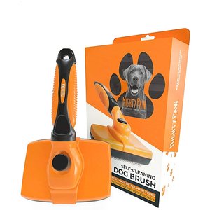 Mighty Paw Dog & Cat Grooming Brush, Orange