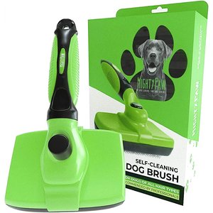 Mighty Paw Dog & Cat Grooming Brush, Green