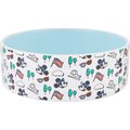 Disney Mickey Mouse Americana Non-Skid Ceramic Dog & Cat Bowl, 1.5 cups