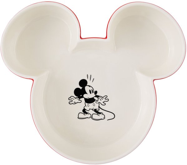 Disney Mickey Mouse Ceramic Dog & Cat Bowl, Large, Red, 6 cups slide 1 of 6