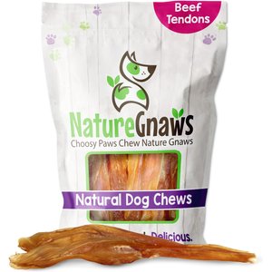 Nature Gnaws Beef Tendon Chews 7 - 11" Dog Treats, 12 count