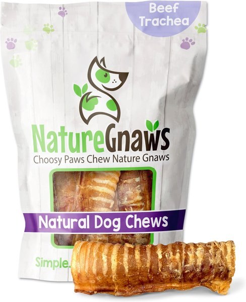 Nature Gnaws Beef Trachea Chews 6" Dog Treats, 12 count slide 1 of 7