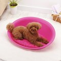 Richell Oval Cat & Dog Bed, Pink, Medium
