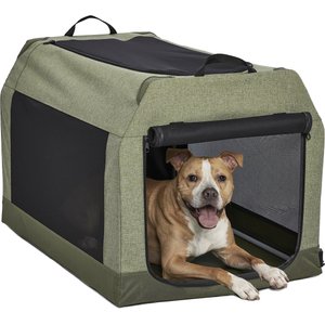 MidWest Canine Camper Dog Tent Crate, Green, Intermediate
