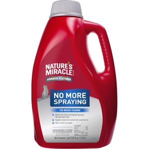 Nature's Miracle No More Spraying Cat Stain & Odor Remover & Repellent, 1-gal bottle