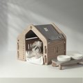 Weelywally Wien Covered Cat & Dog Bed, Grey