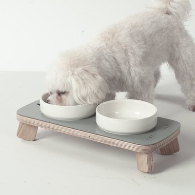 Weelywally Toscana Double Ceramic Dog & Cat Bowl, slide 1 of 1