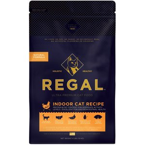 Regal Pet Foods Indoor Cat Recipe Dry Cat Food, 4-lb bag
