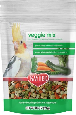 Kaytee Veggie Mix Freeze-Dried Bird Treats, 3.5-oz bag, slide 1 of 1