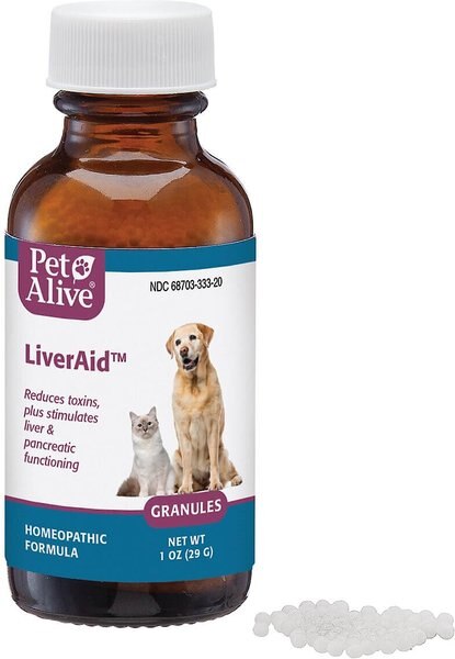 PetAlive LiverAid Granules Liver & Pancreatic Supplement for Dogs & Cats, 1-oz jar slide 1 of 6