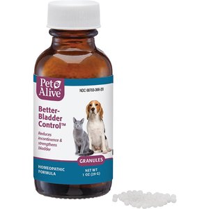 PetAlive Better-Bladder Control Granules Incontinence Symptoms Supplement for Dogs & Cats, 1-oz jar