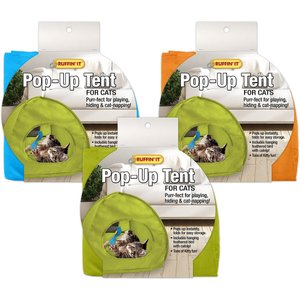 RUFFIN' IT Cat Pop Up Tent Cat Toy, Color Varies