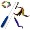 Pet Fit For Life 4-Piece Bundle Interactive Swimming Fish + Feather Wand Cat Toy