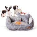 K&H Pet Products Mother’s Heartbeat Heated Bolster Puppy Bed, Small