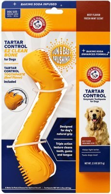 Arm & Hammer Tartar Control EZ Clean Dental Bone & Toothpaste for Medium & Large Dogs, 20-40 lbs, slide 1 of 1
