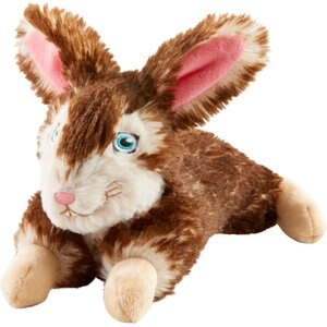 Frisco Fur Really Real Rabbit Plush Squeaky Dog Toy, Small