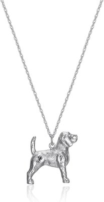 Scamper & Co Sterling Silver Beagle Pendant Necklace, slide 1 of 1