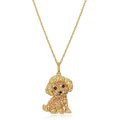 Scamper & Co 18K Yellow Gold Plated Sterling Silver Poodle Pendant Necklace
