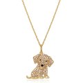 Scamper & Co 18K Yellow Gold Plated Sterling Silver Labrador Retriever Pendant Necklace