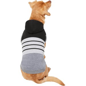 Frisco Gray Striped Dog & Cat Hoodie, Small