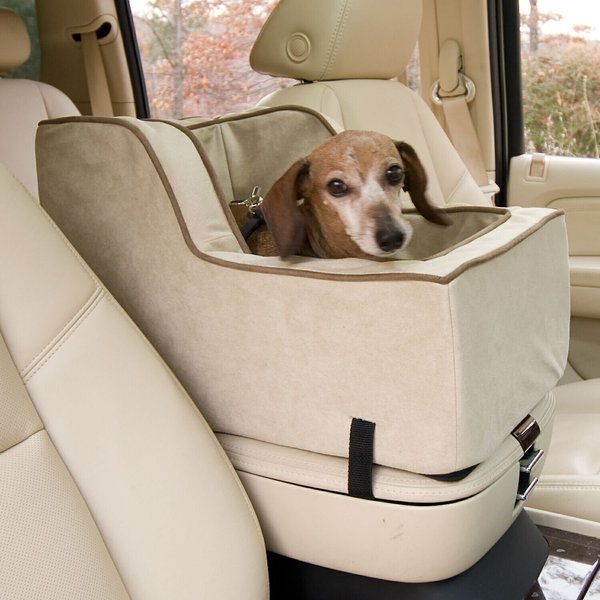 Snoozer Pet Products High-Back Console Pet Car Seat, Buckskin slide 1 of 2