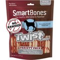 SmartBones Twist Sticks Variety Pack Real Chicken & Peanut Butter Flavor Dog Treats, 50 count