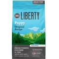 BIXBI Liberty Puppy Original Recipe  Fresh Turkey, Chicken & Fish Dry Dog Food, 11-lb bag