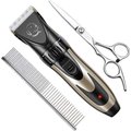 Pet Republique Rechargable Cordless Shaver Trimmer Kit with Additional Scissor and Hand Comb Dogs & Cats