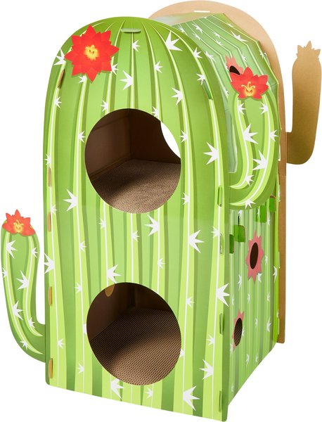 Frisco Cactus Cardboard Cat House, 2-Story  slide 1 of 5