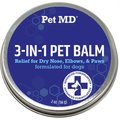 Pet MD Paw Balm 3-in-1 Nose/Snout & Elbow Moisturizer & Paw Protectors Paw Wax with Shea Butter, Coconut Oil, & Beeswax for Dogs, 50 count