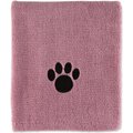 Bone Dry Embroidered Paw Dog & Cat Towel, Rose