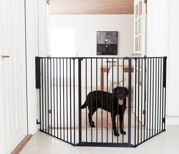 Scandinavian Pet FLEX Large Extra Tall Dog Safety Gate, Black slide 1 of 4