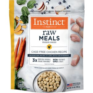 Instinct Freeze-Dried Raw Meals Grain-Free Cage-Free Chicken Recipe Cat Food, 25-oz bag