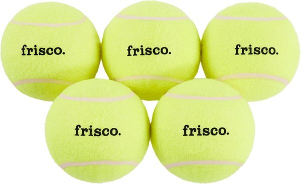 Frisco Fetch Squeaking Tennis Ball Dog Toy, Large, 5 count slide 1 of 5