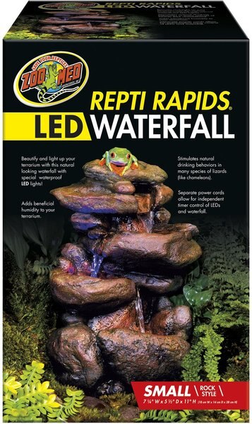 Zoo Med Repti Rapids LED Waterfall Rock Style Reptile Ornament slide 1 of 1