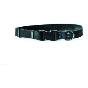 Euro-Dog Sport Style Luxury Leather Dog Collar, Black, Small