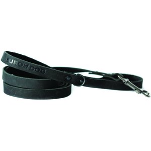 Euro-Dog Sport Style Luxury Leather Dog Leash, Large, Black