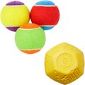 Frisco Fetch Squeaking Colorful Tennis Ball, 3-Pack + Project Hive Pet Company Ball Dog Toy