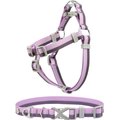 Frisco Outdoor Two Tone Waterproof Stinkproof PVC Harness, Shadow Purple, Small, Neck: 14 to 19-in, Girth: 16 to 23-in + Dog Collar, Boysenberry Purple, Small - Neck: 10½-14-in, Width: 5/8-in