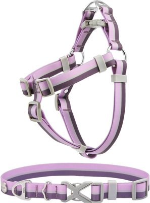 Frisco Outdoor Two Tone Waterproof Stinkproof PVC Harness, Shadow Purple,Extra Large, Neck: 22 to 33-in, Girth: 32 to 44-in + Dog Collar, Boysenberry Purple, Large, Neck: 18 ½- 26-in, Width: 1-in, slide 1 of 1