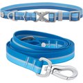 Frisco Outdoor Two Toned Waterproof Stink Proof PVC Collar, River Blue, Medium - Neck: 14½20-in, Width: 3/4-in + Dog Leash, River Blue, Medium - Length: 6-ft, Width: 3/4-in   